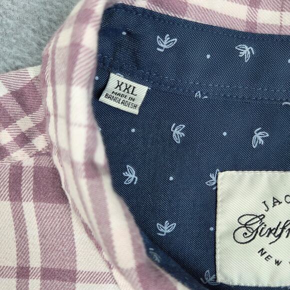 Jachs Girlfriend Shirt Womens Size XXL Long Sleeve Button Down with Pockets - Picture 10 of 14